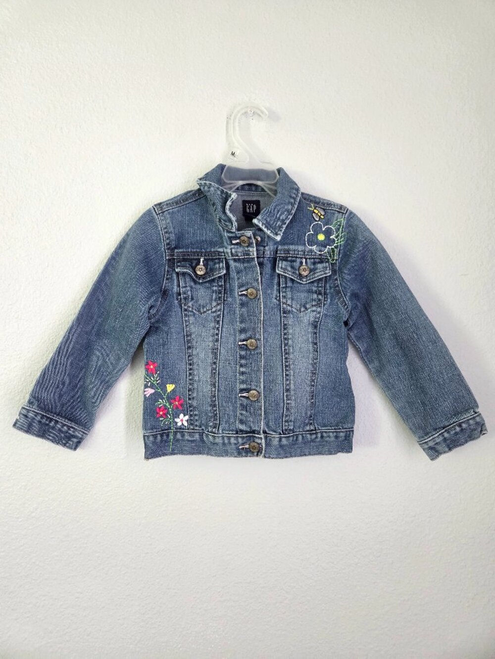 Baby GAP Denim Stretch Blue Jean Jacket Size Toddler 5 Years